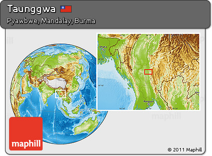 Physical Location Map of Taunggwa