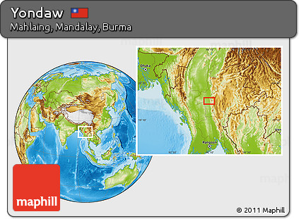 Physical Location Map of Yondaw