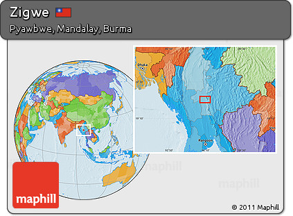 Political Location Map of Zigwe