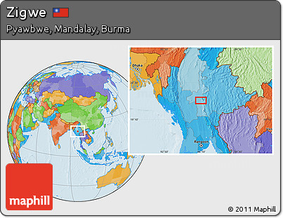 Political Location Map of Zigwe