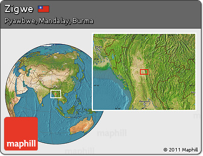 Satellite Location Map of Zigwe