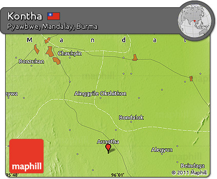 Physical Map of Kontha