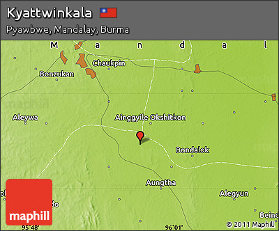 Physical Map of Kyattwinkala