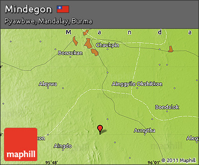 Physical Map of Mindegon