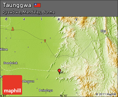Physical Map of Taunggwa
