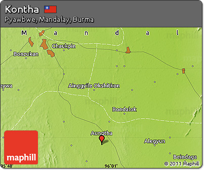 Physical Map of Kontha