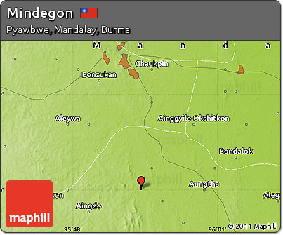 Physical Map of Mindegon