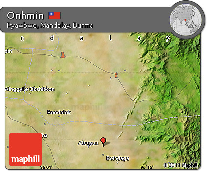 Satellite Map of Onhmin