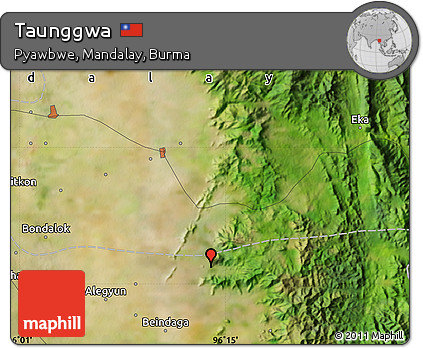 Satellite Map of Taunggwa
