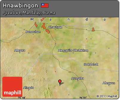 Satellite Map of Hnawbingon