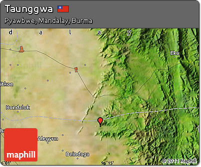 Satellite Map of Taunggwa