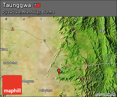 Satellite Map of Taunggwa