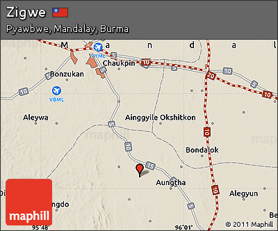 Shaded Relief Map of Zigwe
