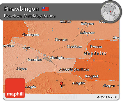 Political Panoramic Map of Hnawbingon