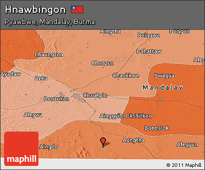 Political Panoramic Map of Hnawbingon