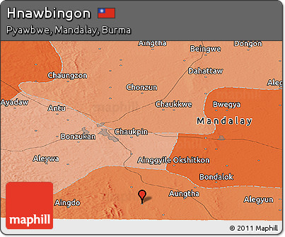Political Panoramic Map of Hnawbingon