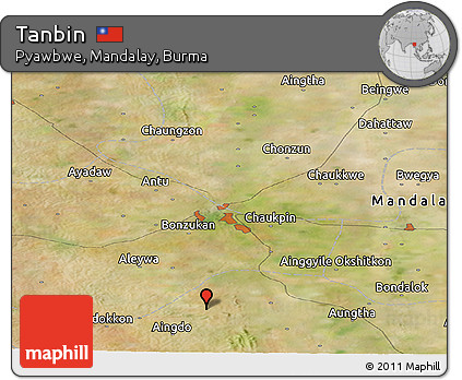 Satellite Panoramic Map of Tanbin