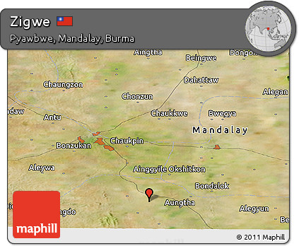 Satellite Panoramic Map of Zigwe