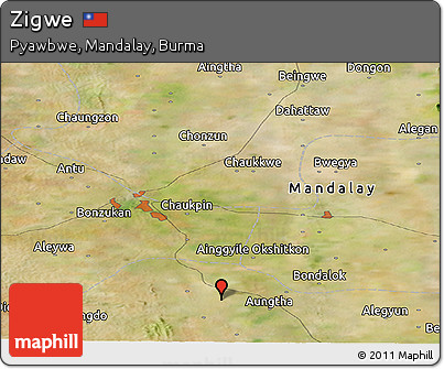 Satellite Panoramic Map of Zigwe