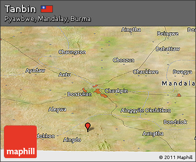 Satellite Panoramic Map of Tanbin