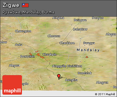 Satellite Panoramic Map of Zigwe