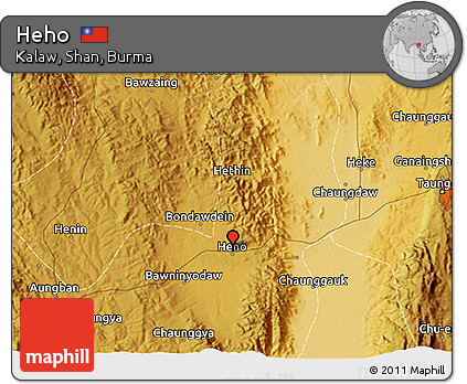Physical 3D Map of Heho