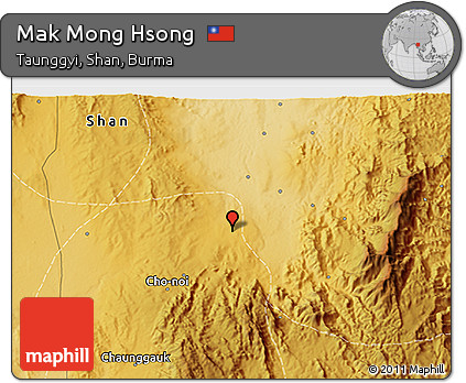Physical 3D Map of Mak Mong Hsong