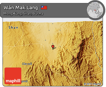 Physical 3D Map of Wān Mak Lang