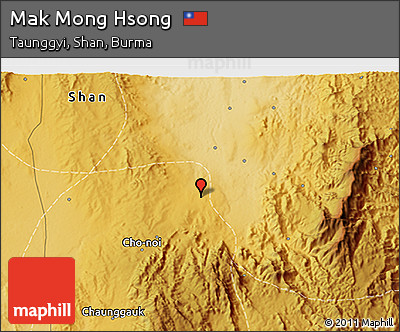 Physical 3D Map of Mak Mong Hsong