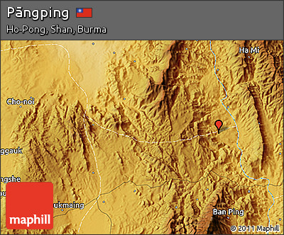 Physical 3D Map of Pāngping