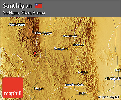Physical 3D Map of Santhigon