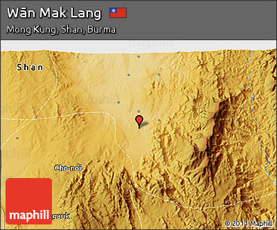 Physical 3D Map of Wān Mak Lang