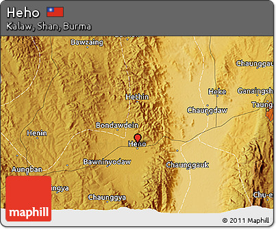 Physical 3D Map of Heho