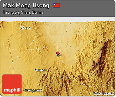Physical 3D Map of Mak Mong Hsong