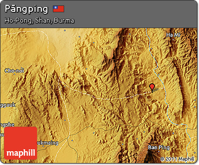 Physical 3D Map of Pāngping