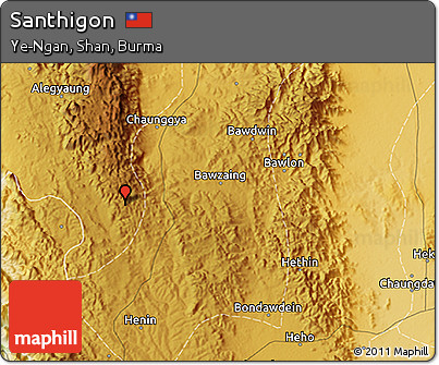 Physical 3D Map of Santhigon