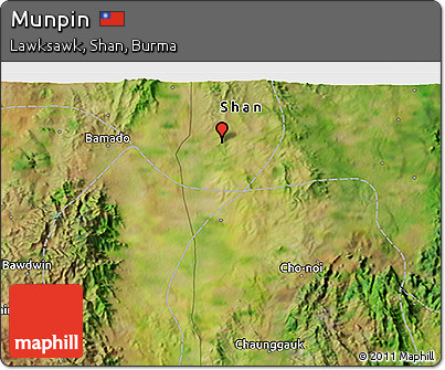 Satellite 3D Map of Munpin