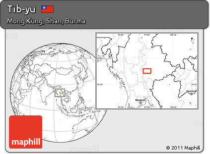 Blank Location Map of Tib-yu