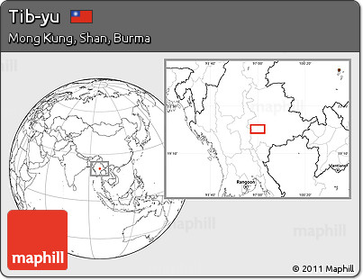 Blank Location Map of Tib-yu