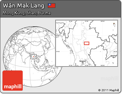 Blank Location Map of Wān Mak Lang