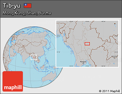 Gray Location Map of Tib-yu