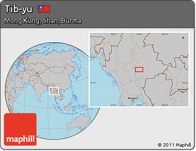 Gray Location Map of Tib-yu