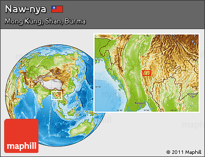 Physical Location Map of Naw-nya