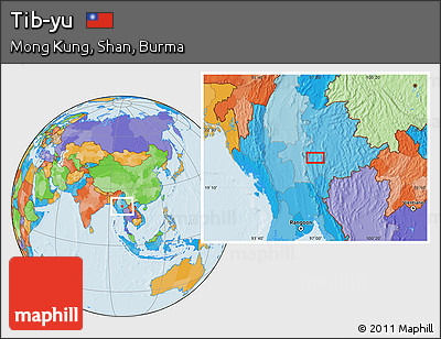 Political Location Map of Tib-yu