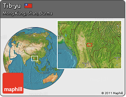Satellite Location Map of Tib-yu