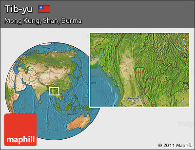 Satellite Location Map of Tib-yu
