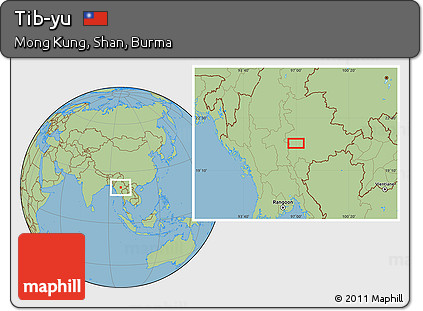 Savanna Style Location Map of Tib-yu