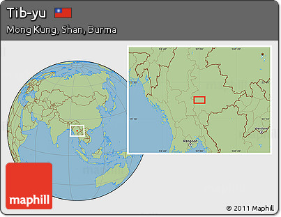 Savanna Style Location Map of Tib-yu