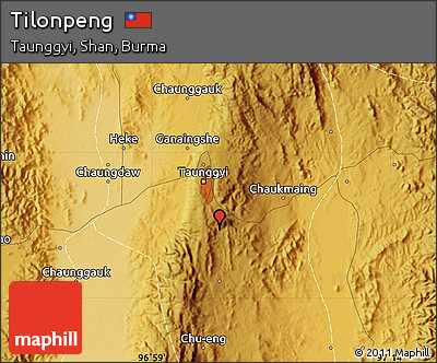 Physical Map of Tilonpeng