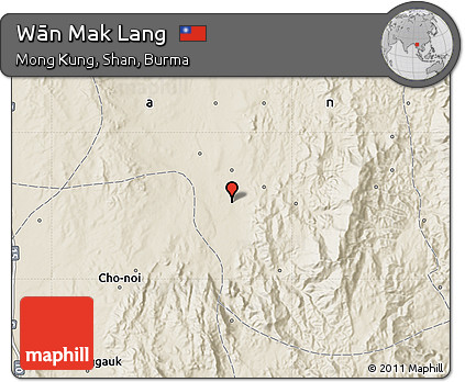 Shaded Relief Map of Wān Mak Lang